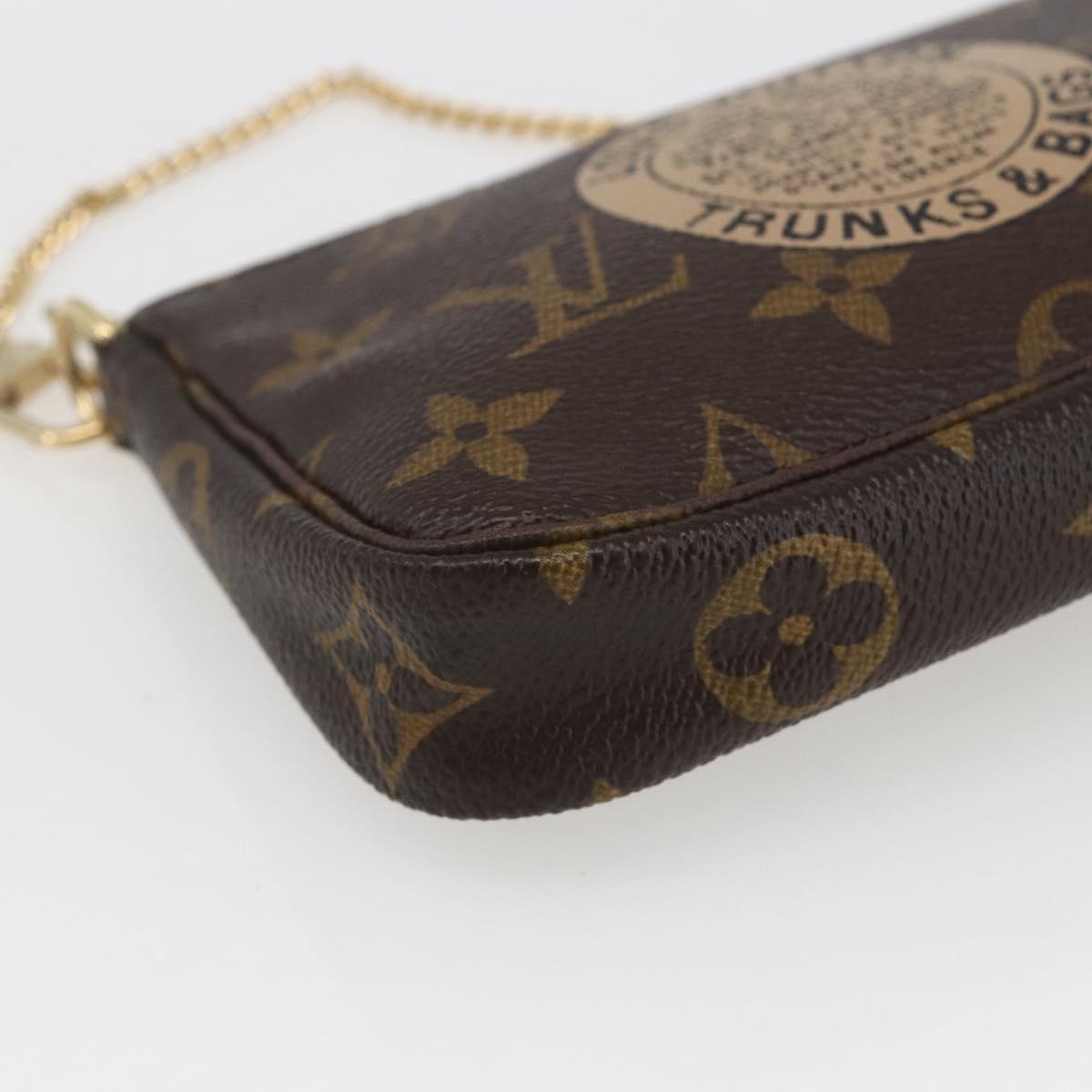 LOUIS VUITTON Monogram T&B Mini Pochette Accessoires Pouch M60153 Auth ka1690V