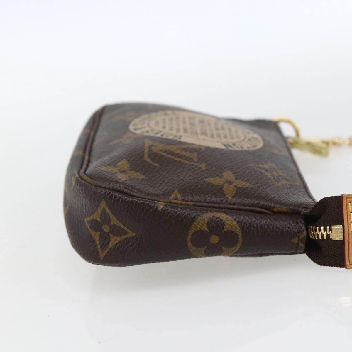 LOUIS VUITTON Monogram T&B Mini Pochette Accessoires Pouch M60153 Auth ka1690V