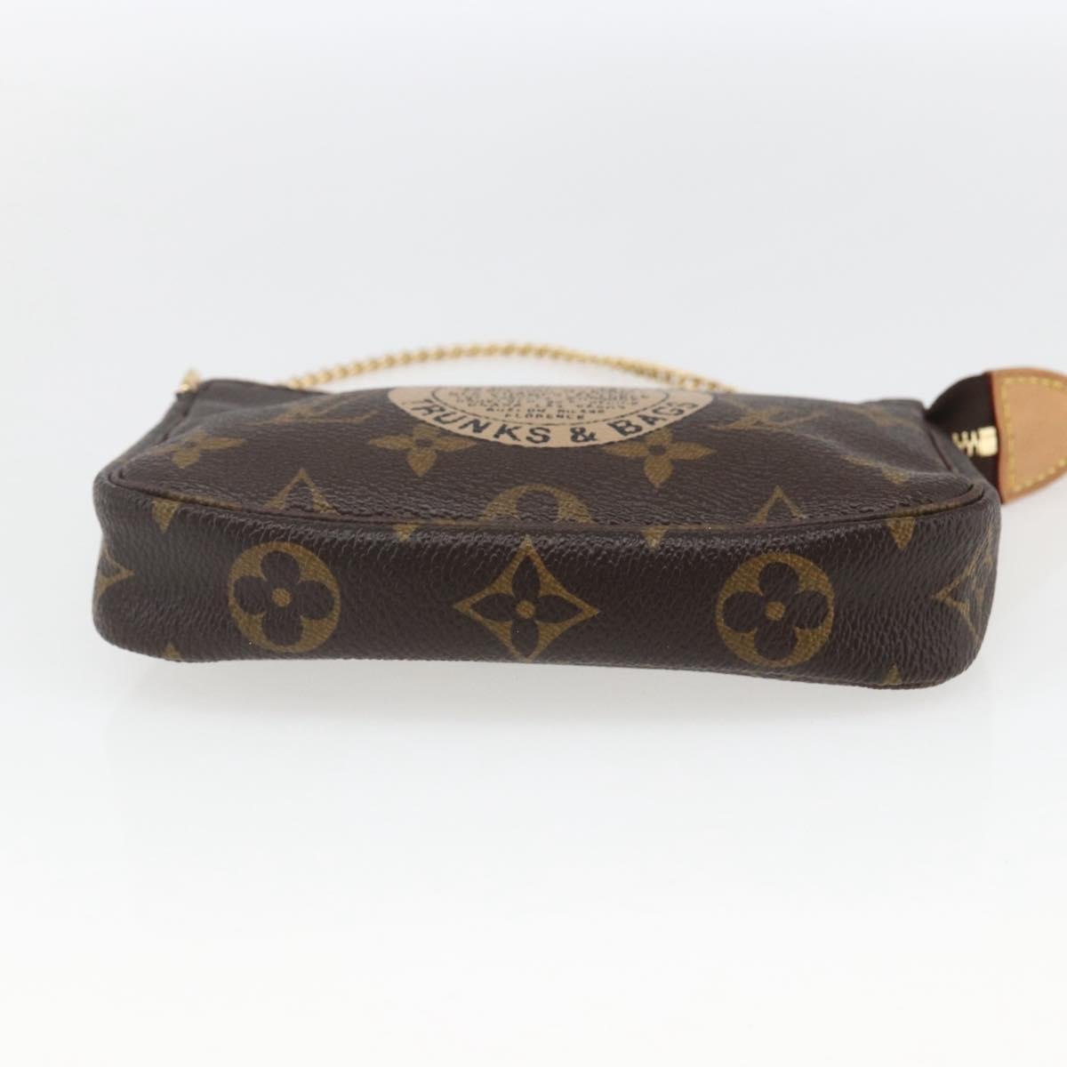 LOUIS VUITTON Monogram T&B Mini Pochette Accessoires Pouch M60153 Auth ka1690V