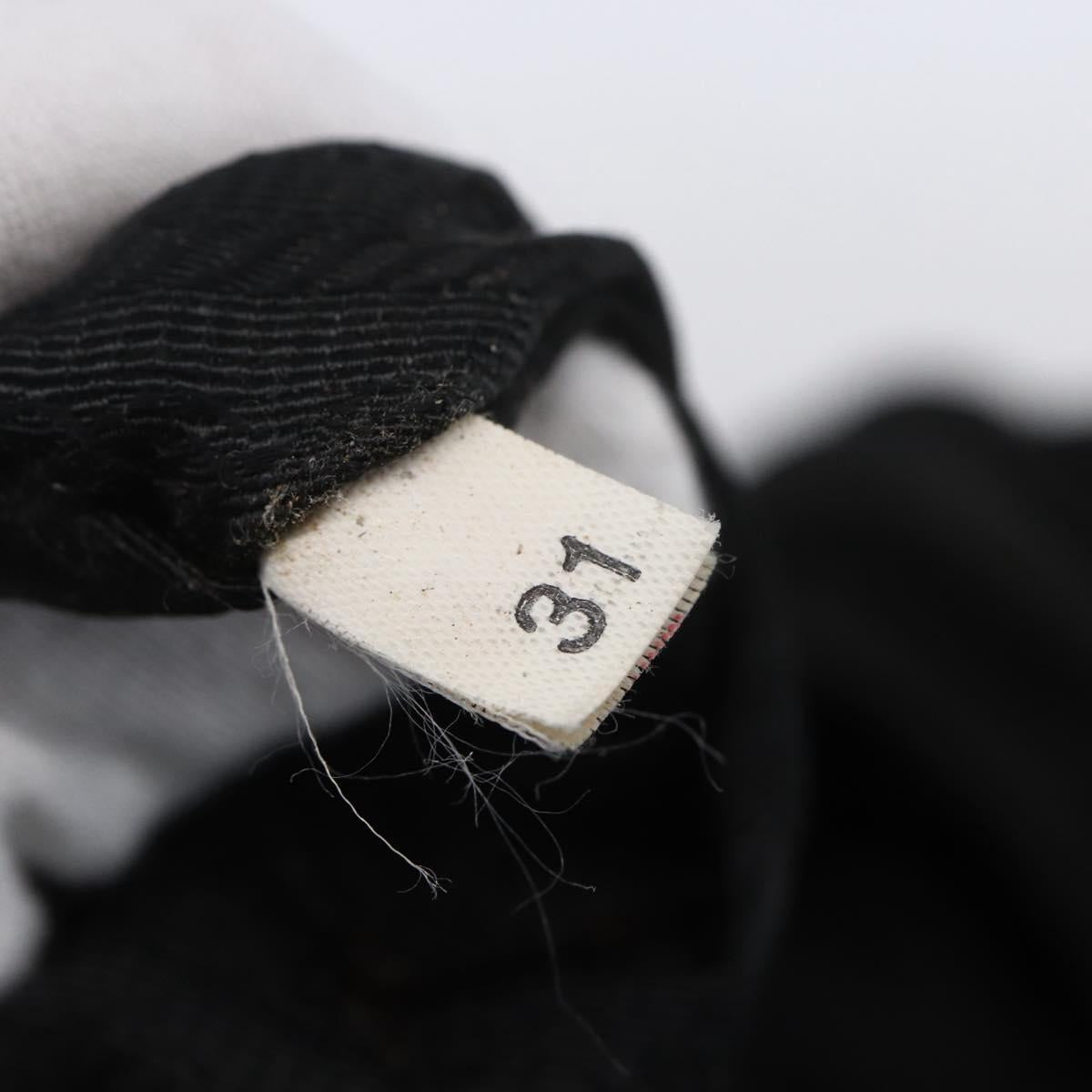 PRADA Hand Bag Nylon 2way Black Silver Auth ka171