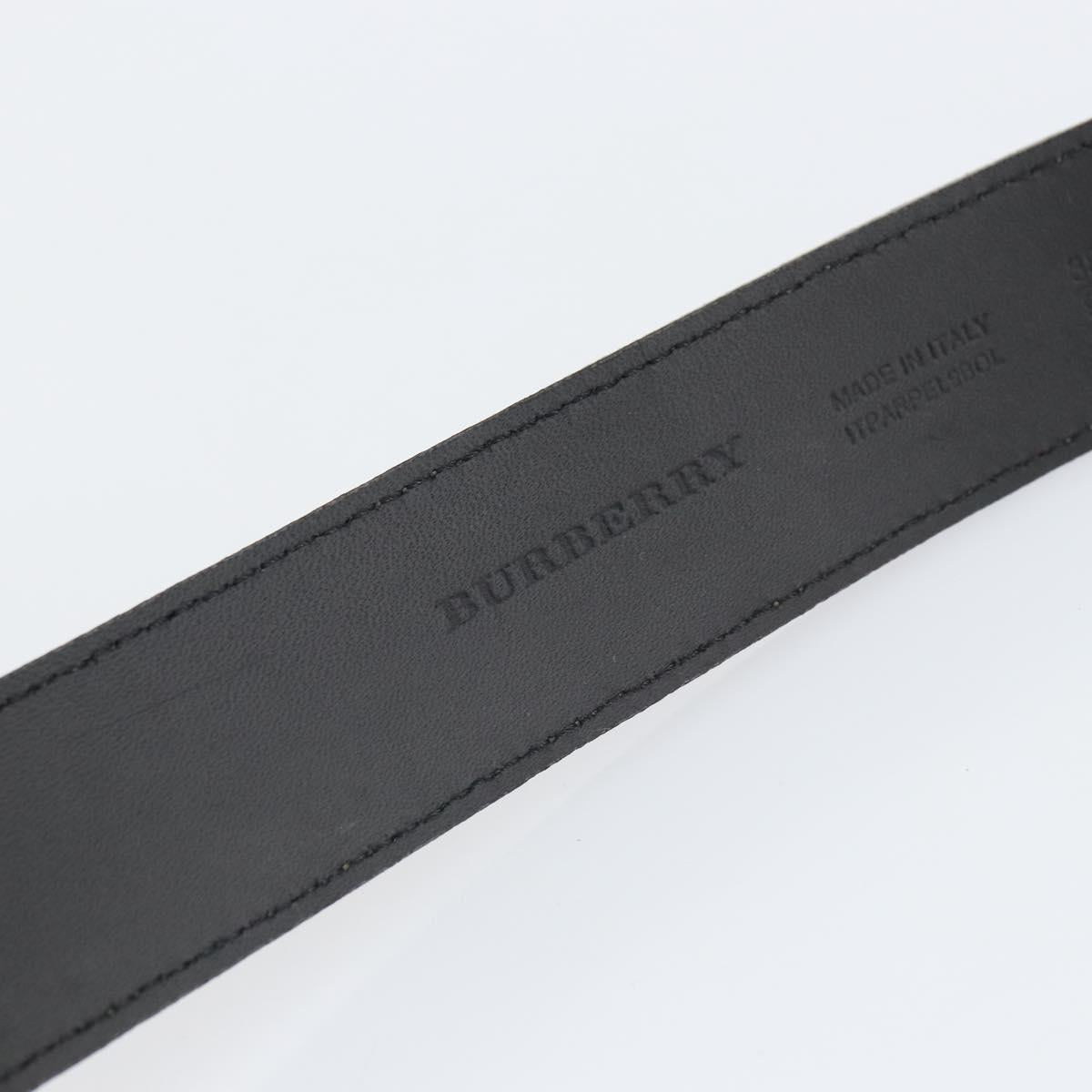 BURBERRY Studs Belt Leather 41.3"" Khaki Auth ka1714V