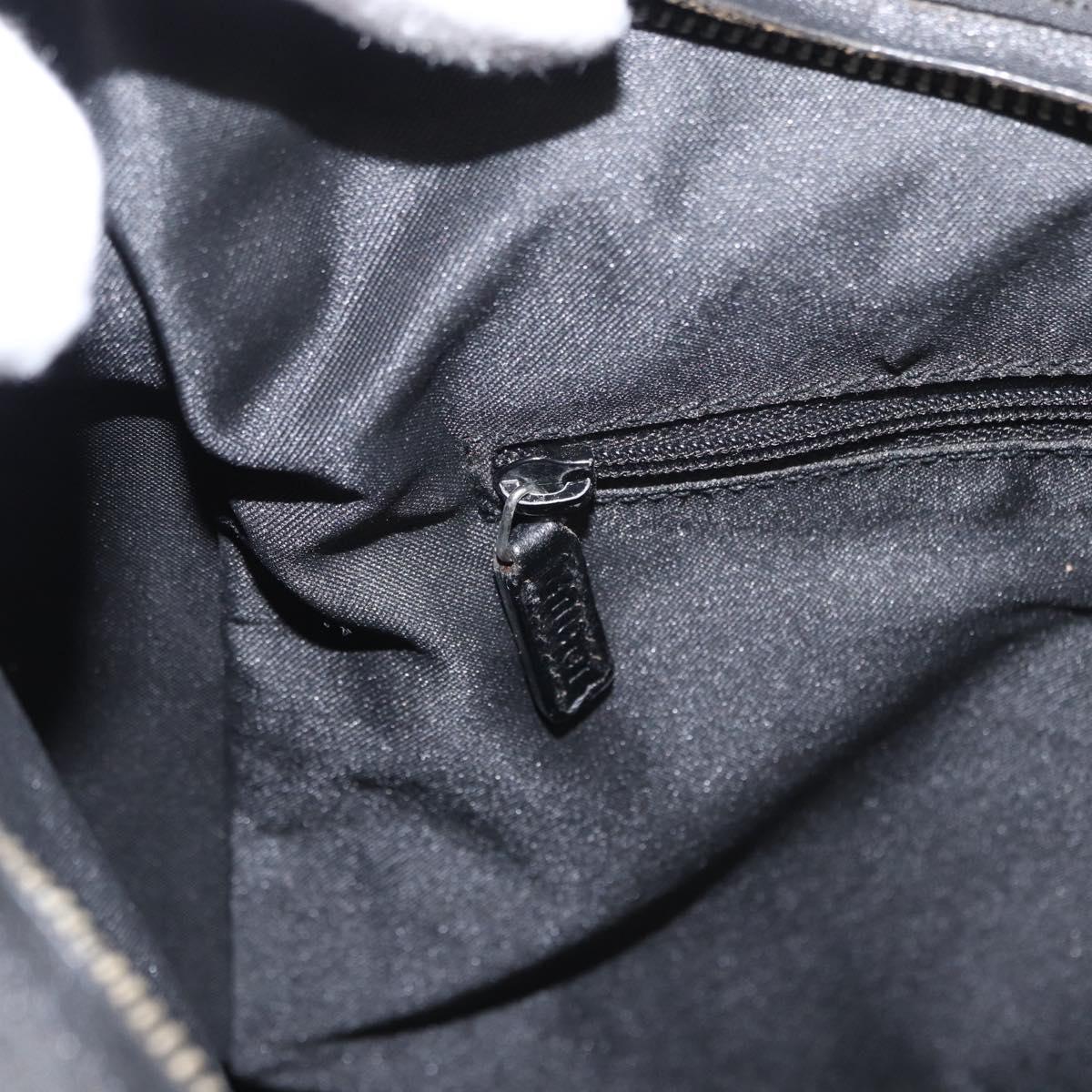 GUCCI GG Canvas Shoulder Bag Nylon Black Silver 001 3770 Auth ka172