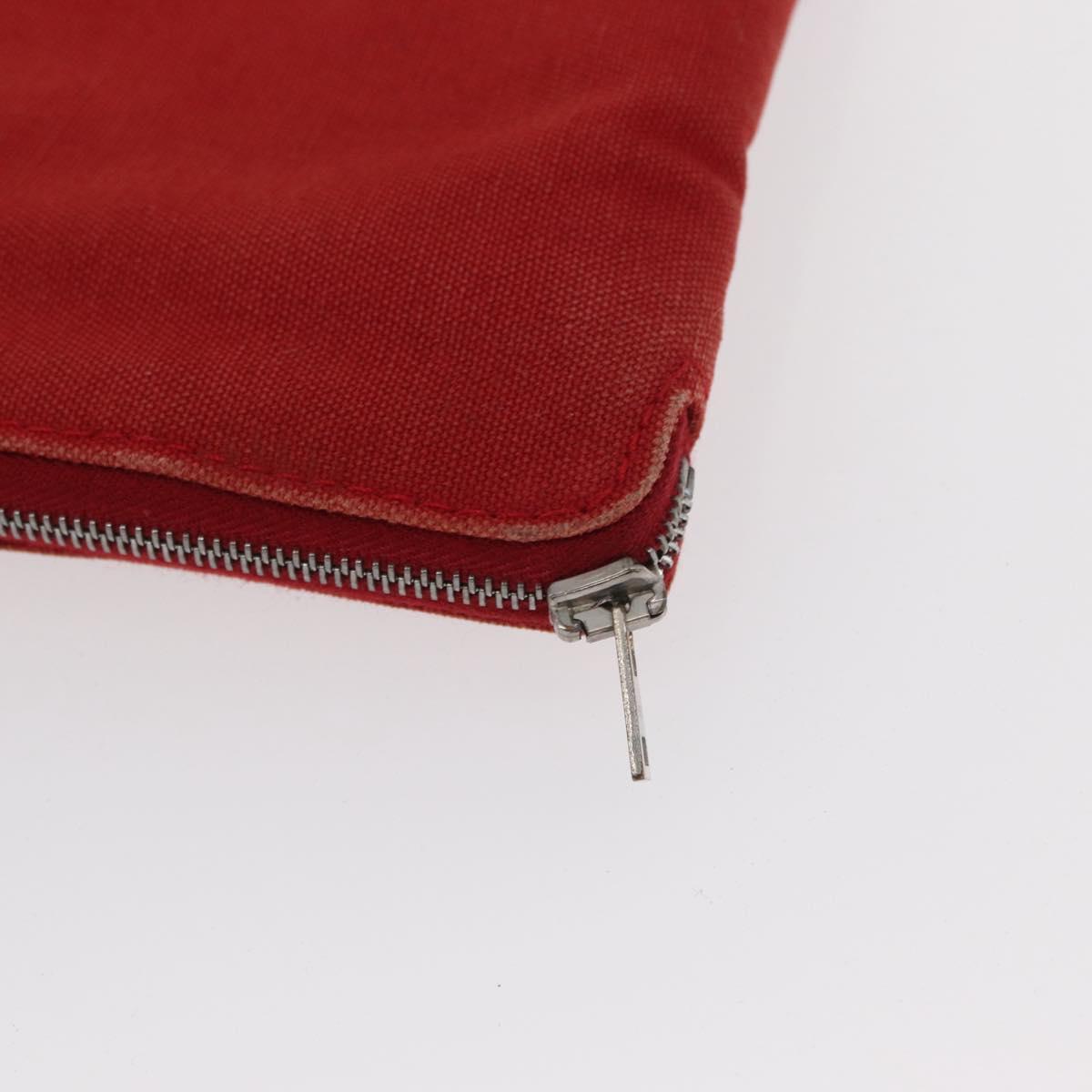 LOUIS VUITTON Hermes Epi Wallet Canvas 2 Set Red Green LV Auth ka174