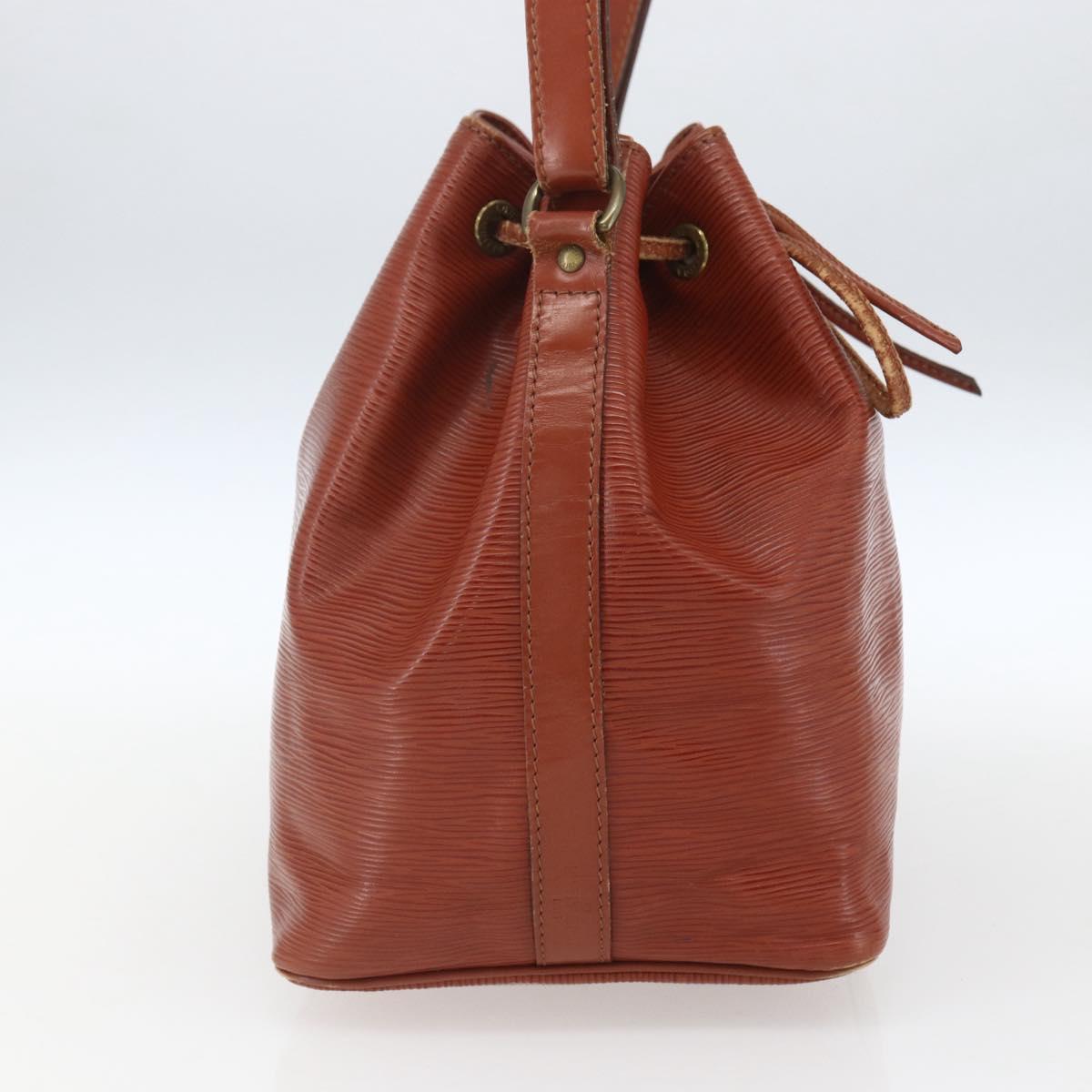 LOUIS VUITTON Epi Petit Noe Shoulder Bag Brown M44103 LV Auth ka1750