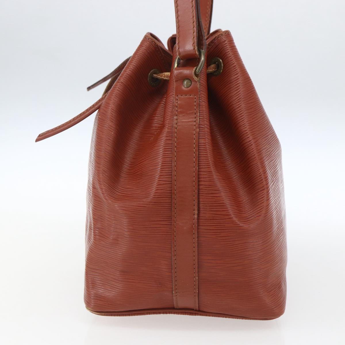 LOUIS VUITTON Epi Petit Noe Shoulder Bag Brown M44103 LV Auth ka1750