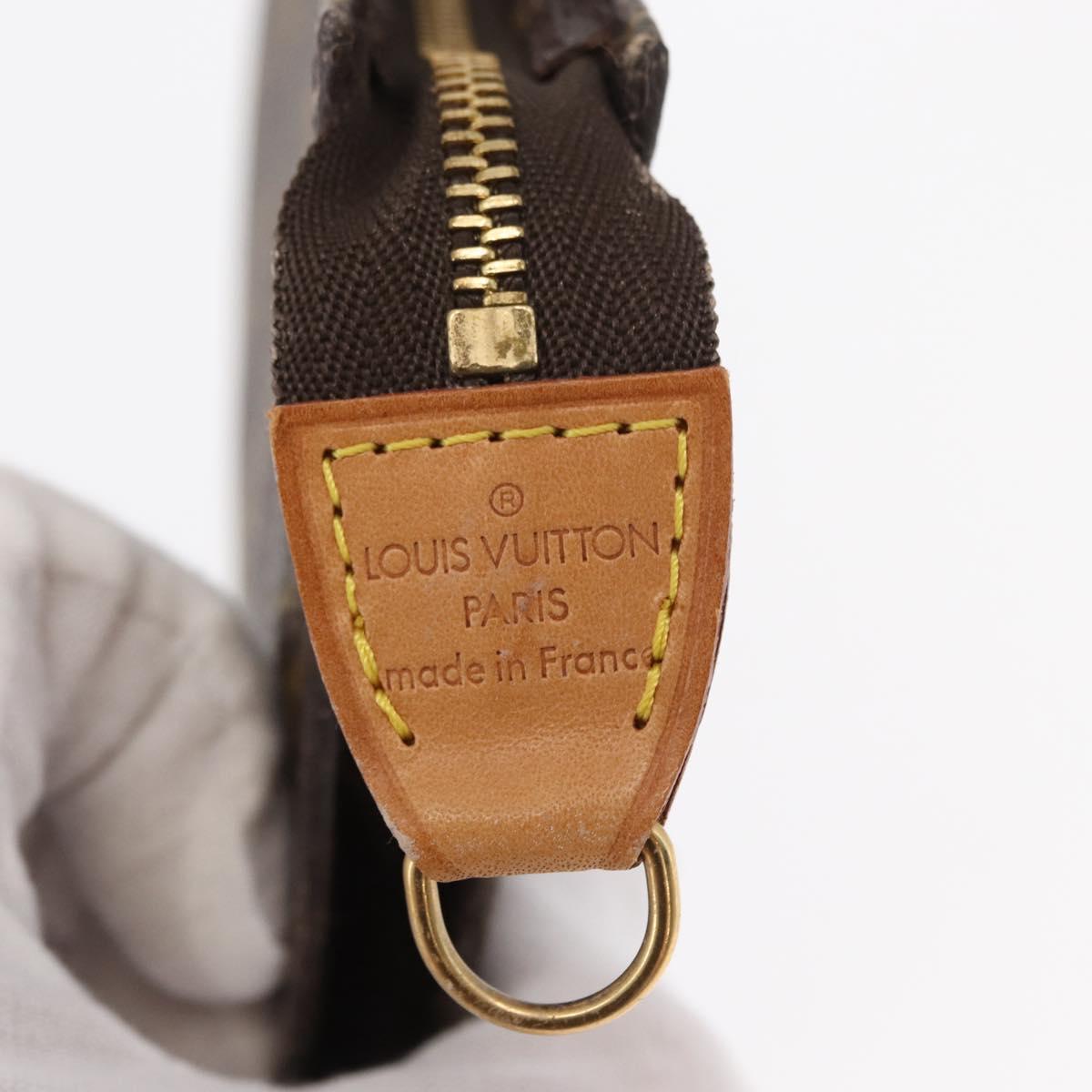 LOUIS VUITTON Monogram Bucket PM Accessory Pouch LV Auth ka176