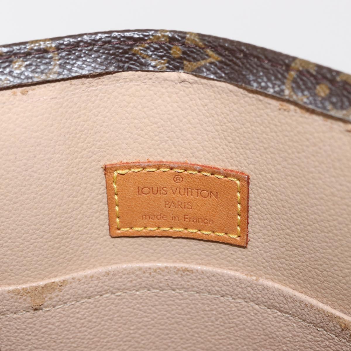 LOUIS VUITTON Monogram Sac Plat Hand Bag M51140 LV Auth ka1761