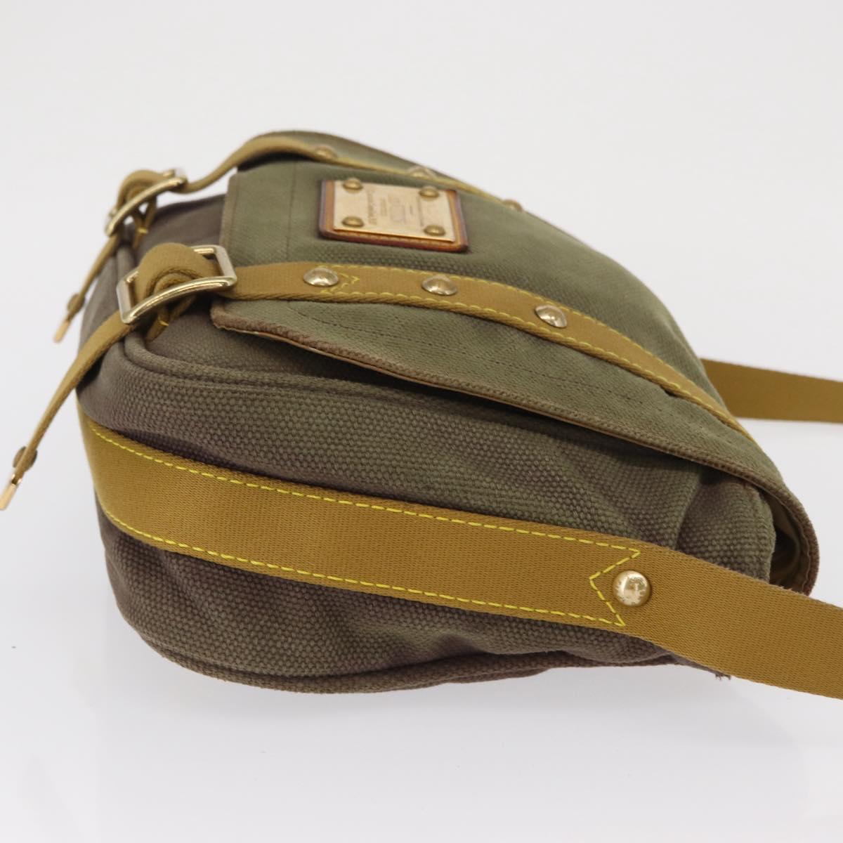 LOUIS VUITTON Antigua Buzzus PM Shoulder Bag Brown M40080 LV Auth ka1767
