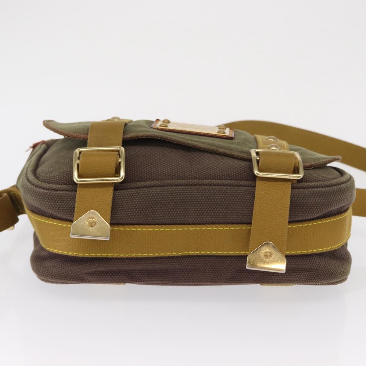 LOUIS VUITTON Antigua Buzzus PM Shoulder Bag Brown M40080 LV Auth ka1767