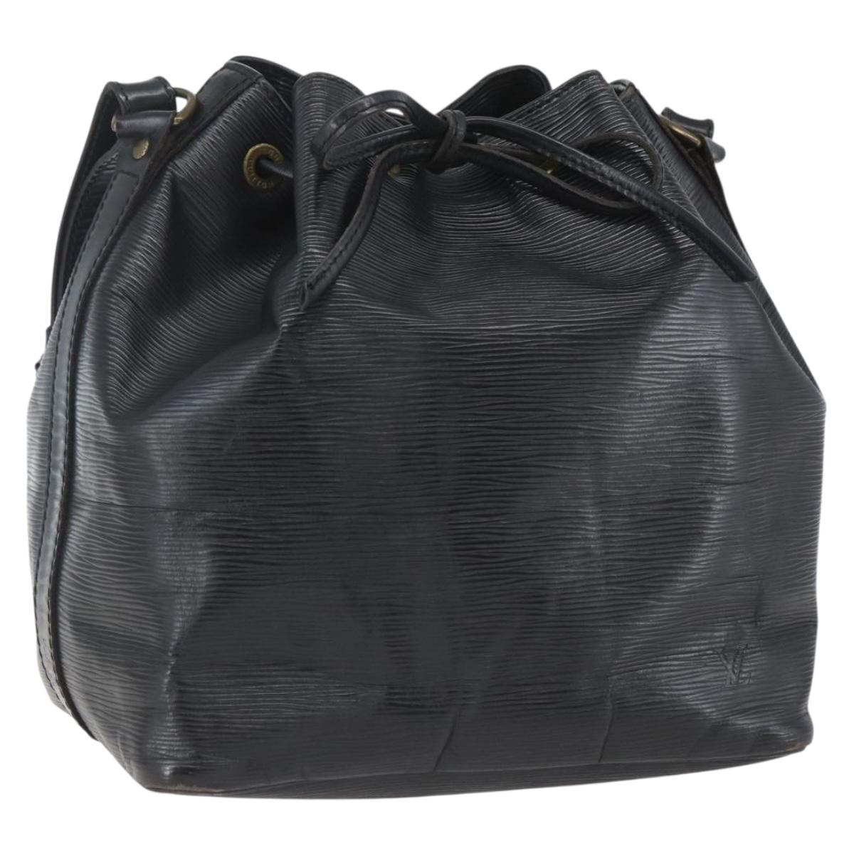 LOUIS VUITTON Epi Petit Noe Shoulder Bag Black M44102 LV Auth ka1772A