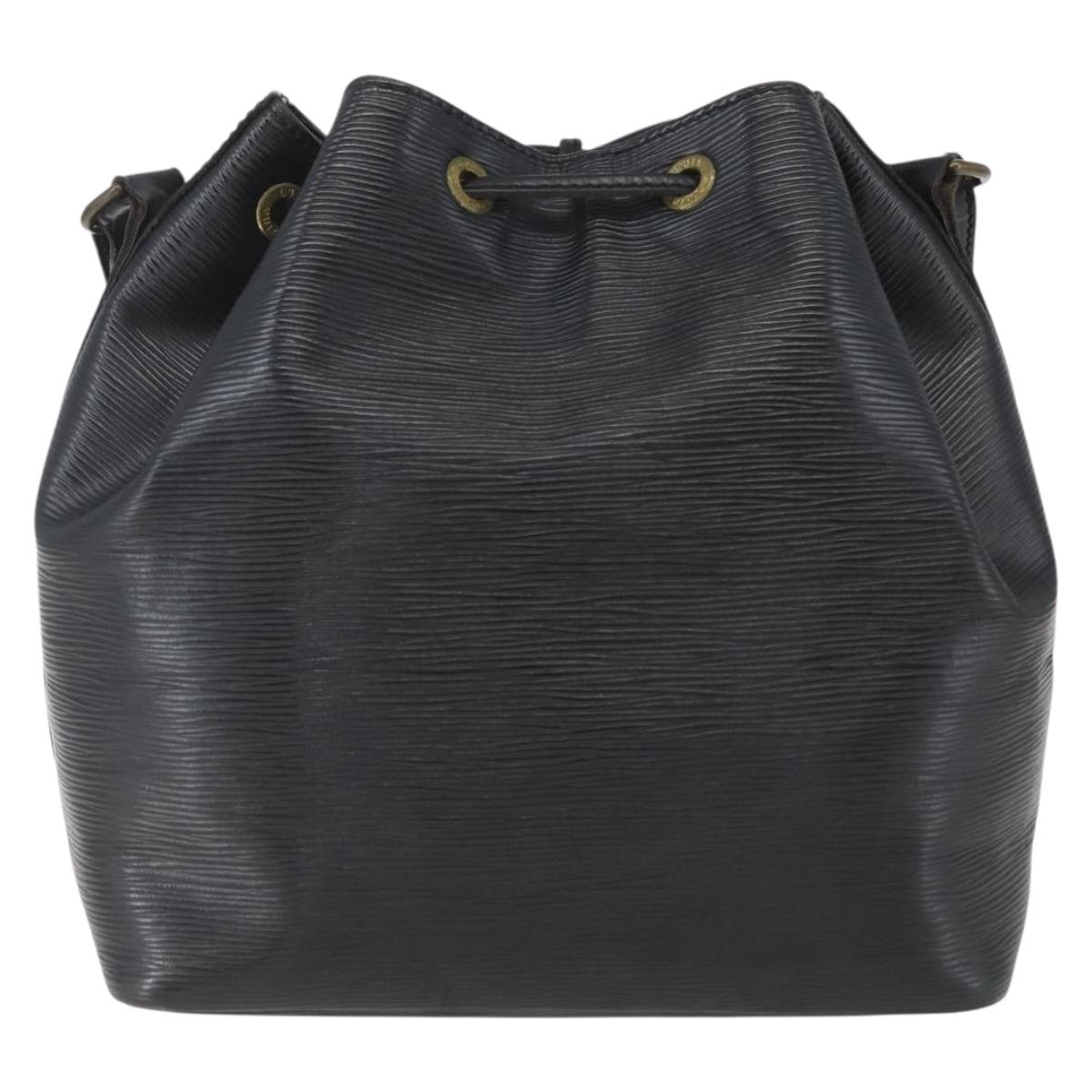 LOUIS VUITTON Epi Petit Noe Shoulder Bag Black M44102 LV Auth ka1772A