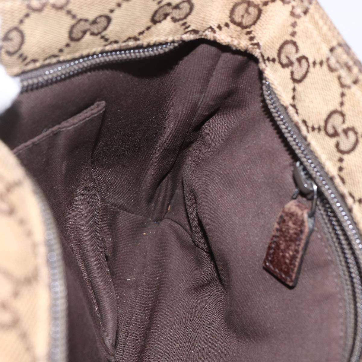 GUCCI GG Canvas Web Sherry Line Shoulder Bag Beige Red Green 189749 Auth ka1776