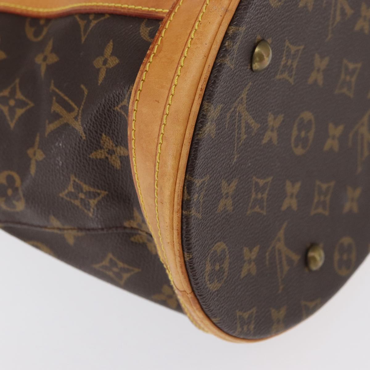 LOUIS VUITTON Monogram Bucket GM Shoulder Bag M42236 LV Auth ka1778