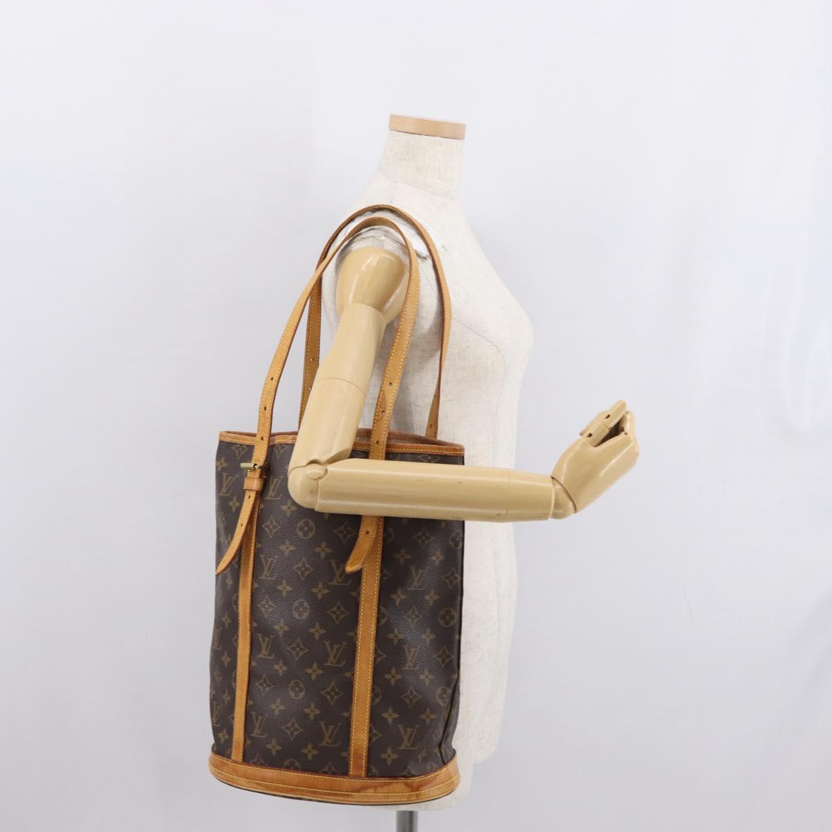 LOUIS VUITTON Monogram Bucket GM Shoulder Bag M42236 LV Auth ka1778