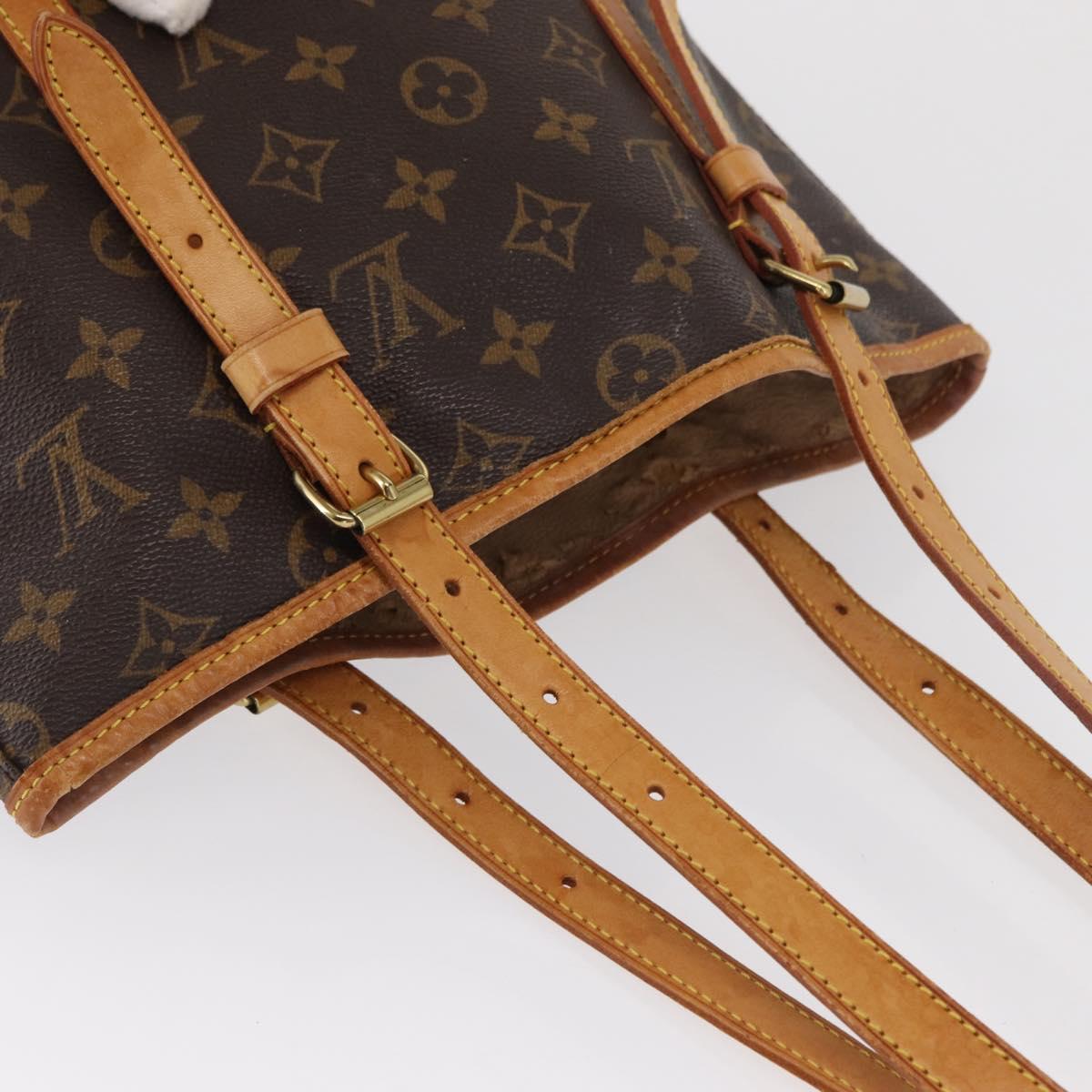LOUIS VUITTON Monogram Bucket GM Shoulder Bag M42236 LV Auth ka1778