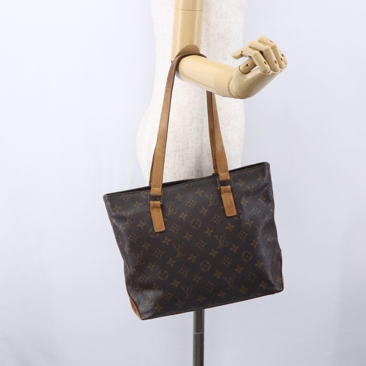 LOUIS VUITTON Monogram Cabas Piano Tote Bag M51148 LV Auth ka178
