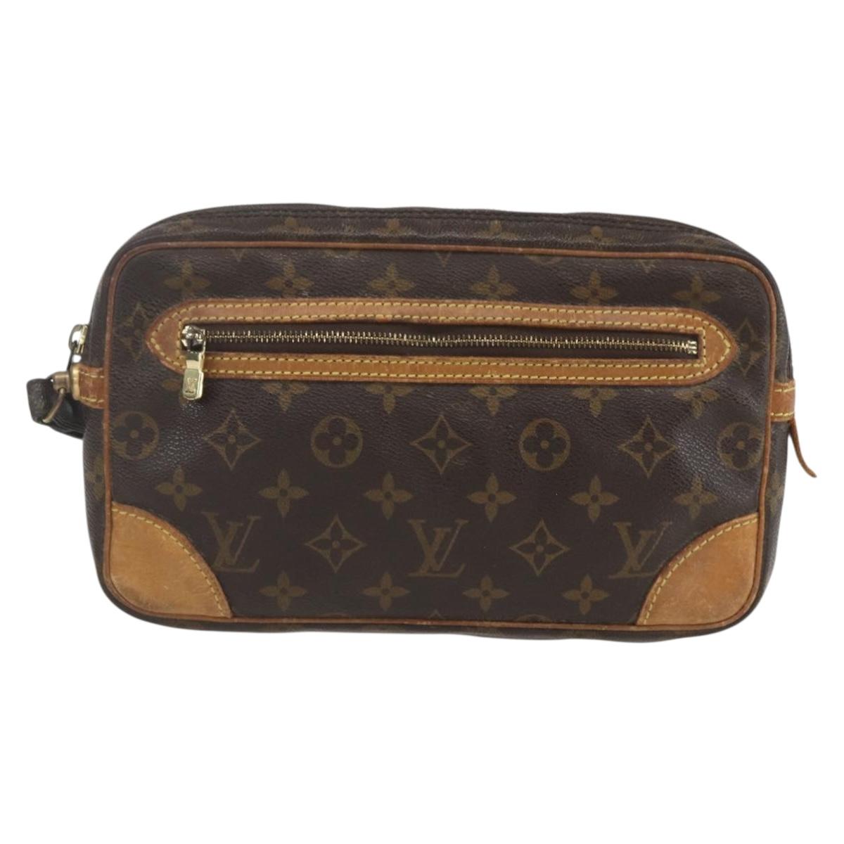 LOUIS VUITTON Monogram Marly Dragonne GM Clutch Bag M51825 LV Auth ka1784