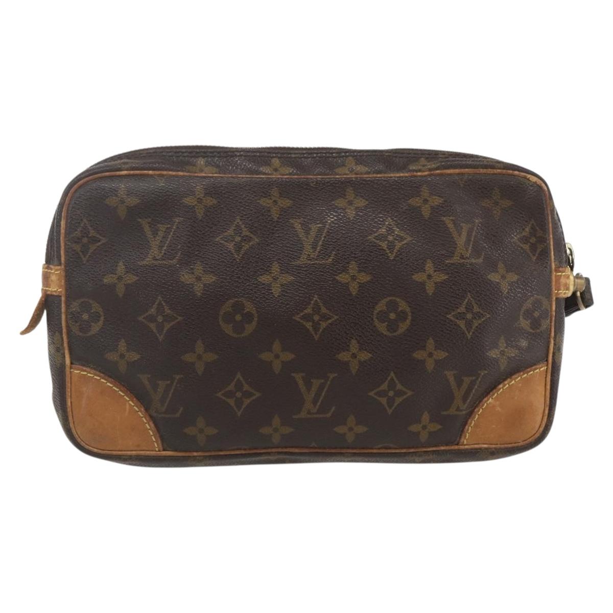 LOUIS VUITTON Monogram Marly Dragonne GM Clutch Bag M51825 LV Auth ka1784