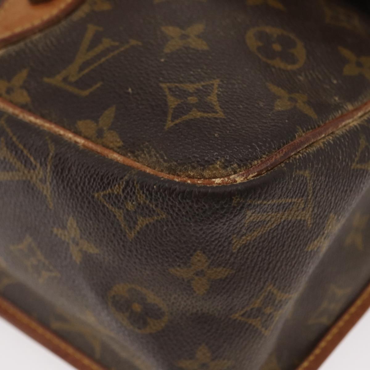 LOUIS VUITTON Monogram Gibeciere GM Shoulder Bag M42246 LV Auth ka179