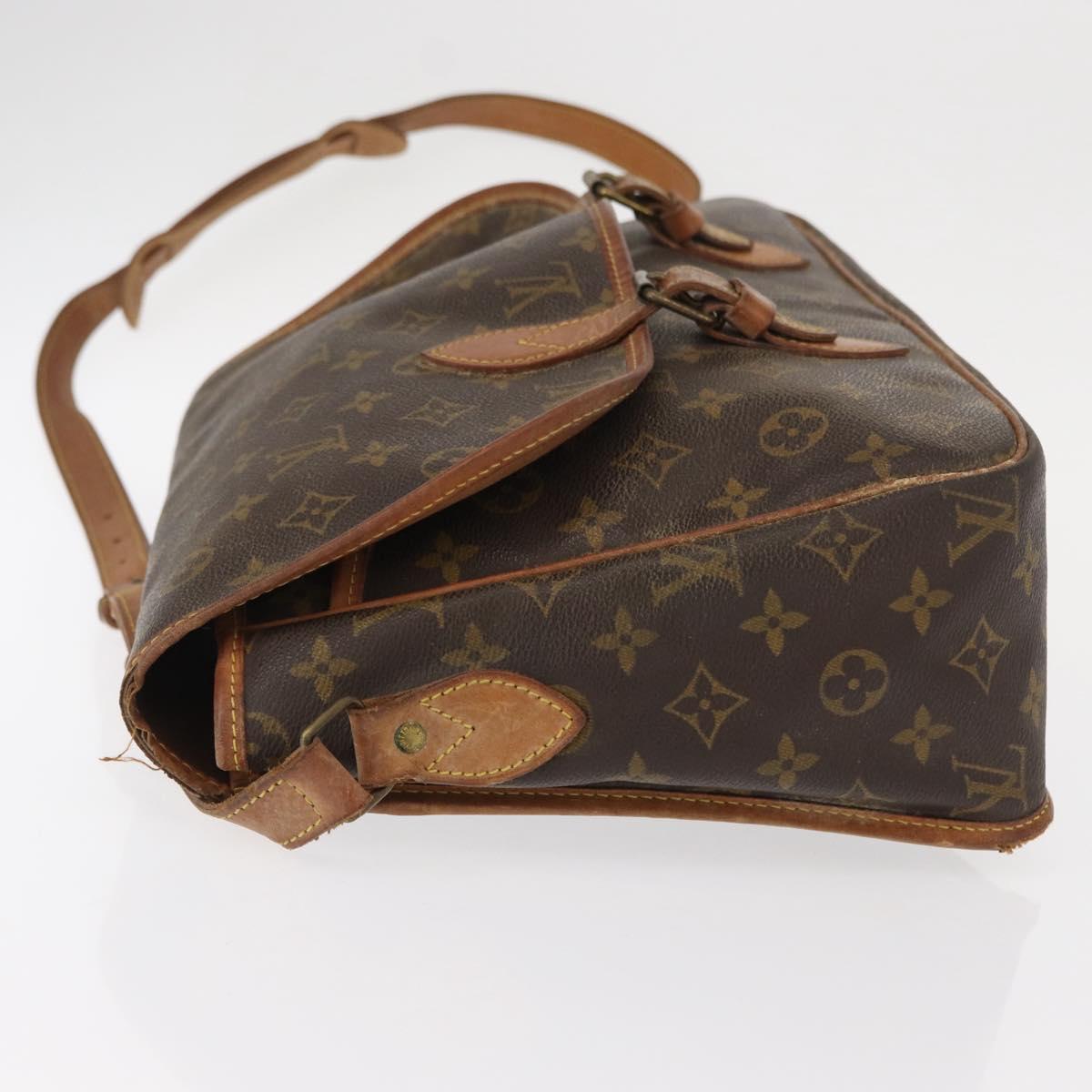 LOUIS VUITTON Monogram Gibeciere GM Shoulder Bag M42246 LV Auth ka179