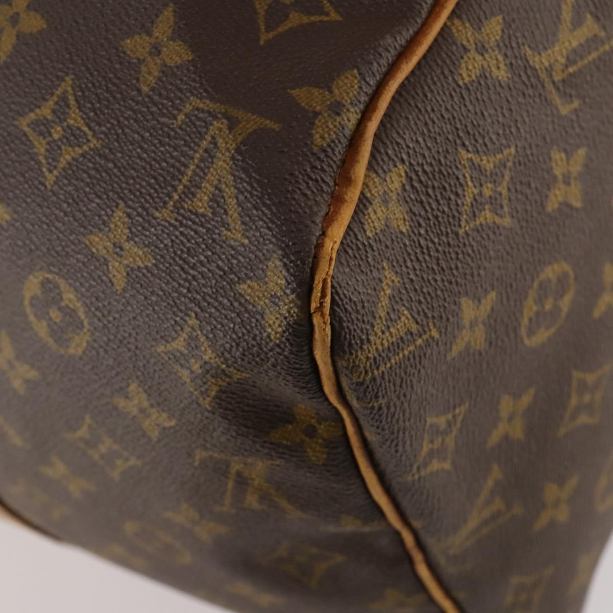 LOUIS VUITTON Monogram Sac Souple 45 Boston Bag M41624 LV Auth ka1790