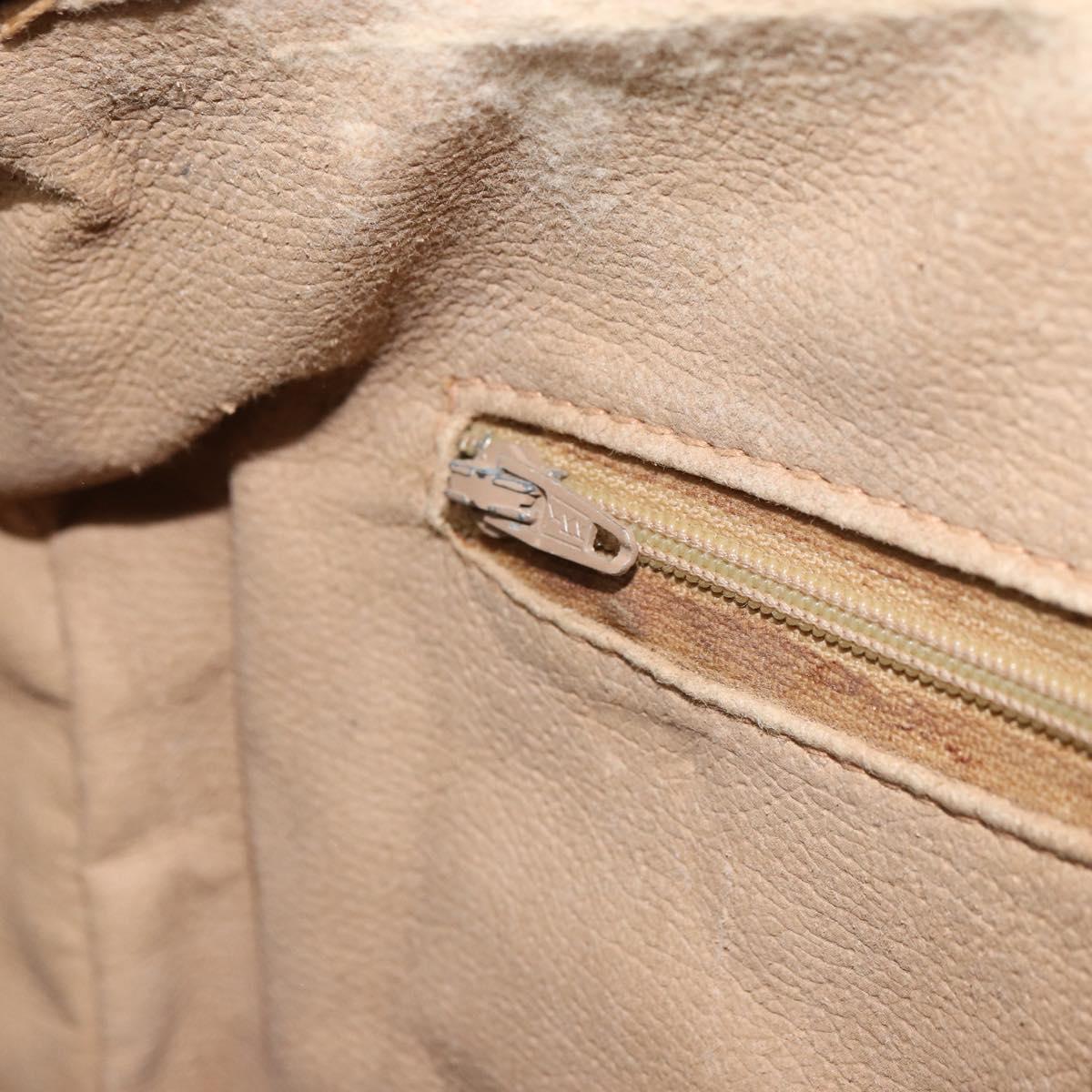 GUCCI GG Supreme Web Sherry Line Hand Bag PVC Beige 010 378 Auth ka1799