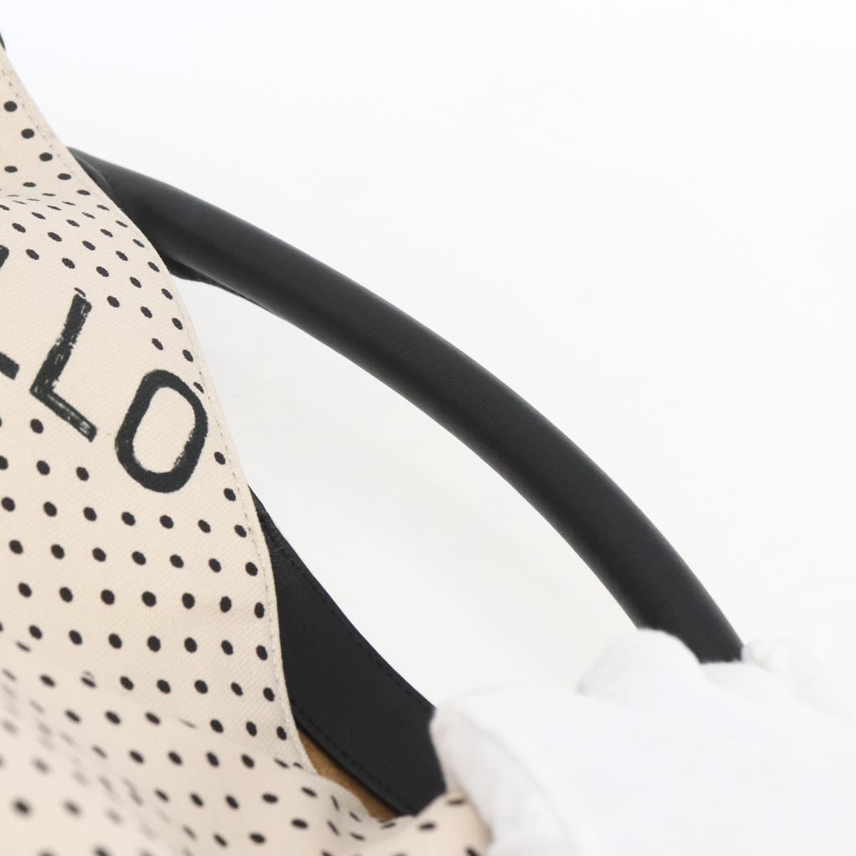 LOEWE Shoulder Bag Canvas 2way White Silver Auth ka1801M