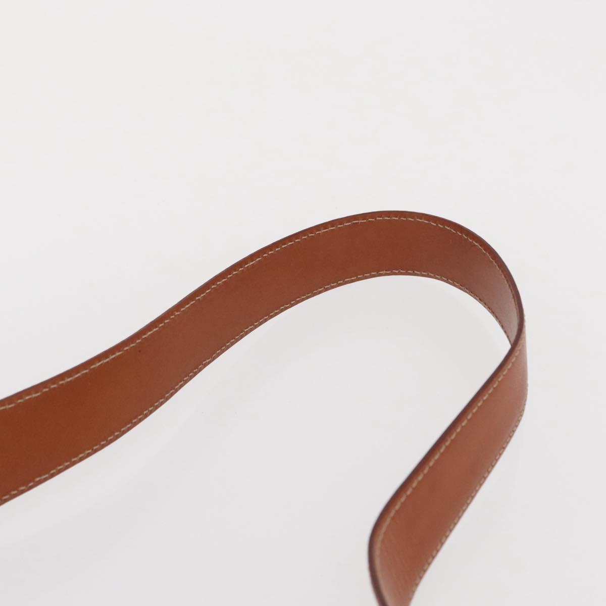 CELINE Macadam Canvas Shoulder Bag PVC Leather Brown Gold Auth ka1802V