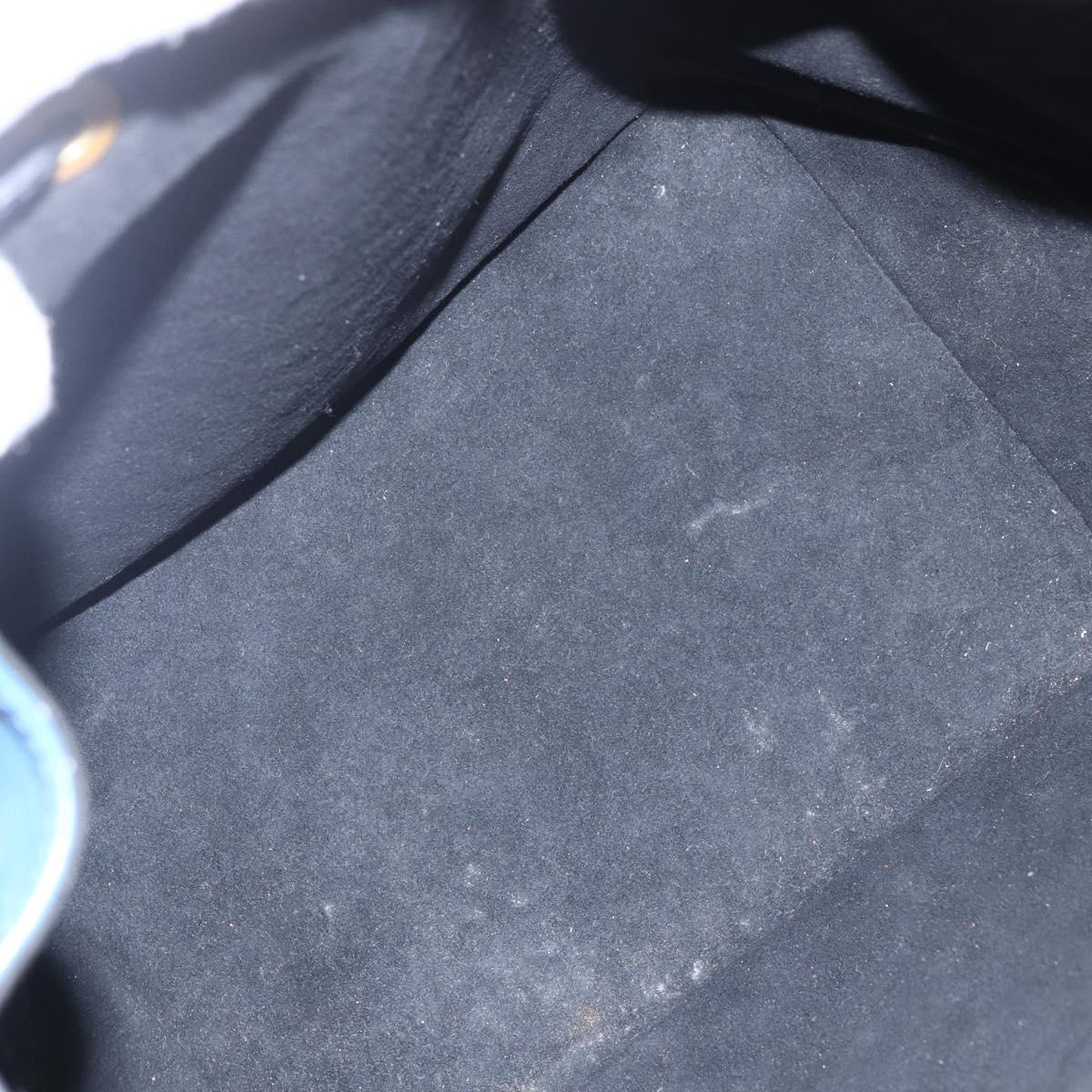 LOUIS VUITTON Epi Petit Noe Shoulder Bag Bicolor Black Blue M44152 Auth ka181