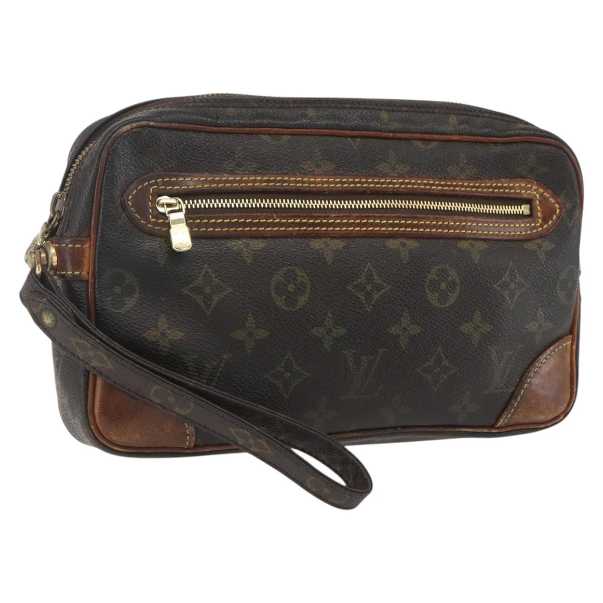 LOUIS VUITTON Monogram Marly Dragonne GM Clutch Bag M51825 LV Auth ka1819
