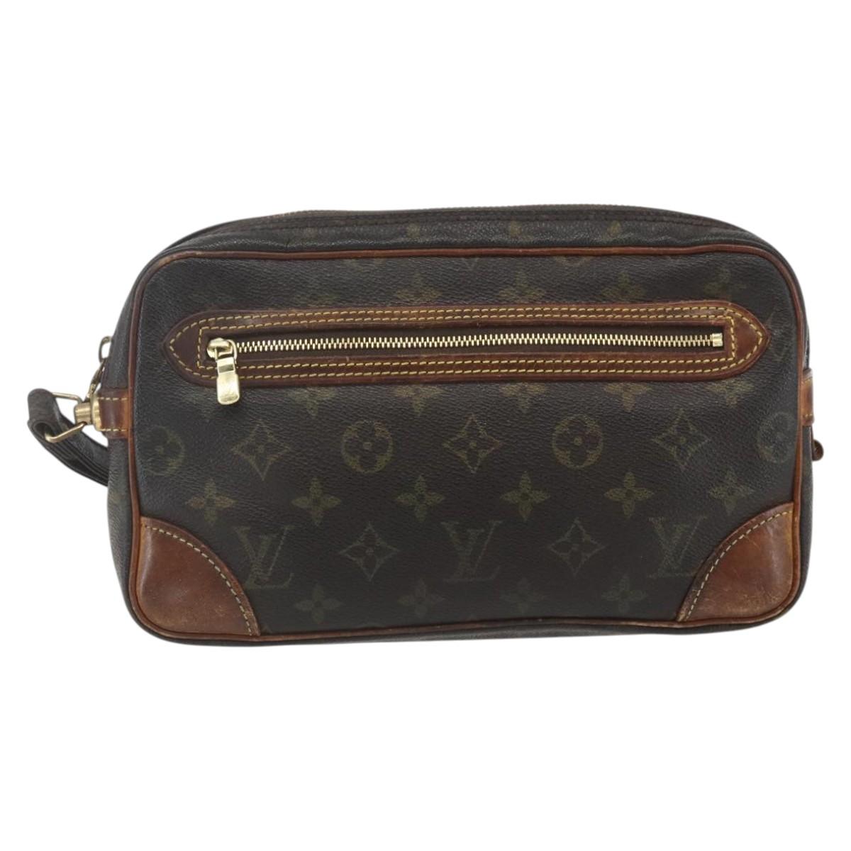 LOUIS VUITTON Monogram Marly Dragonne GM Clutch Bag M51825 LV Auth ka1819