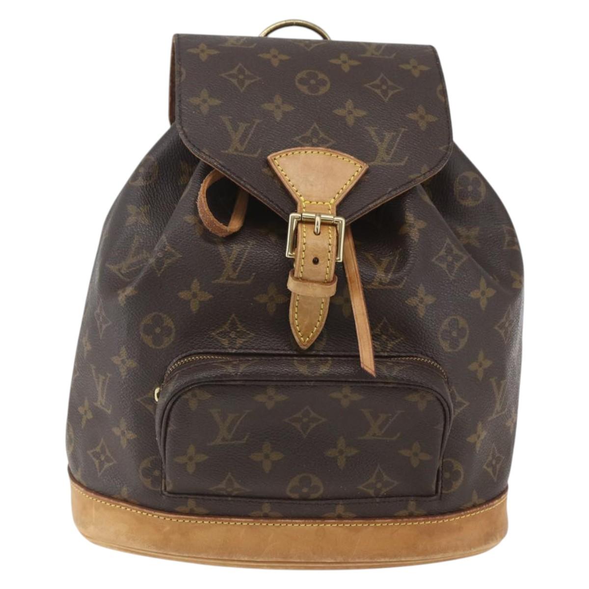 LOUIS VUITTON Monogram Montsouris MM Backpack M51136 LV Auth ka1825