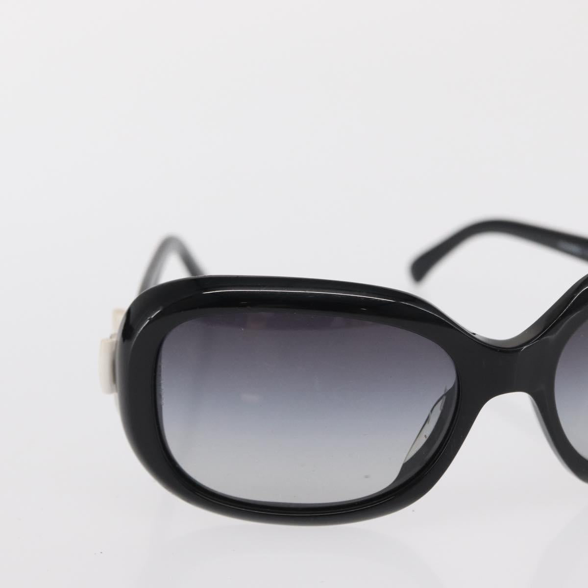 CHANEL Sunglasses plastic Black CC Auth ka1827