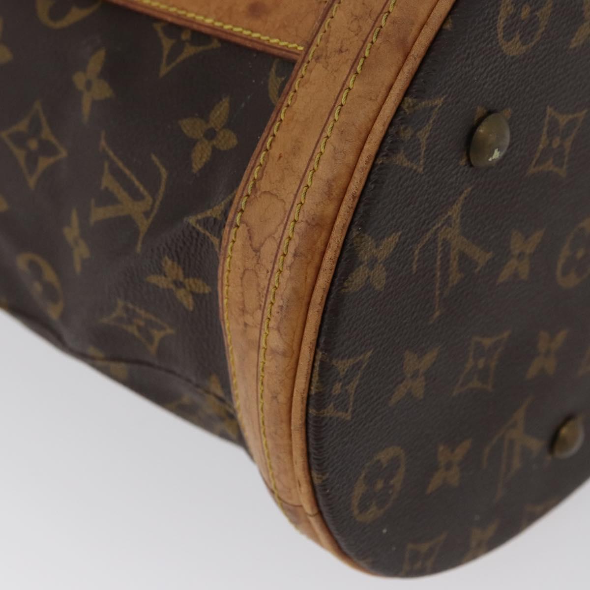 LOUIS VUITTON Monogram Bucket GM Shoulder Bag M42236 LV Auth ka1845