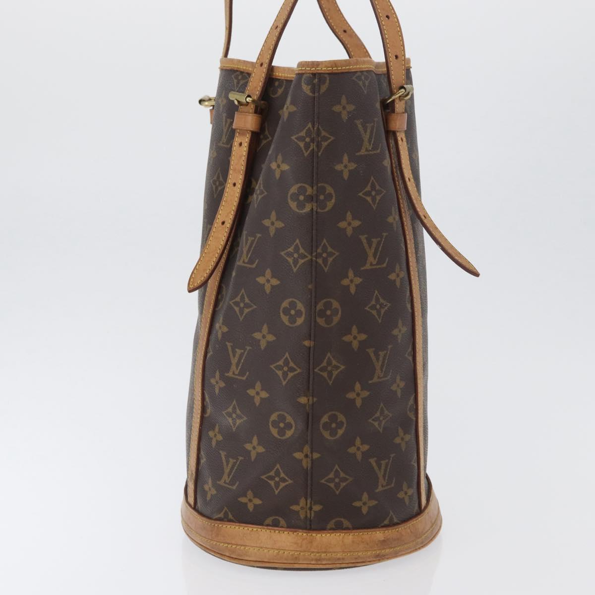 LOUIS VUITTON Monogram Bucket GM Shoulder Bag M42236 LV Auth ka1845