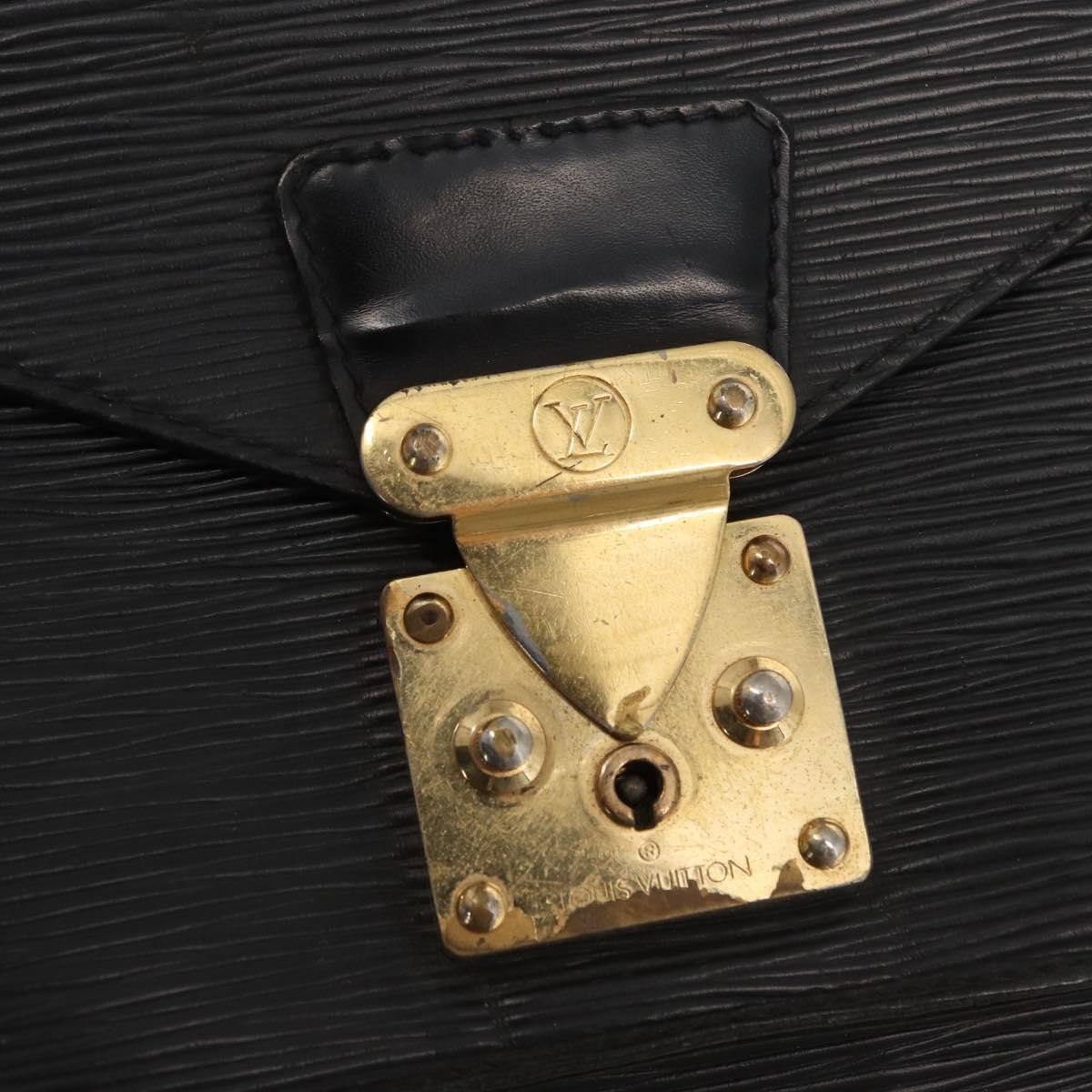 LOUIS VUITTON Epi Monceau 28 Hand Bag Black M52122 LV Auth ka1852