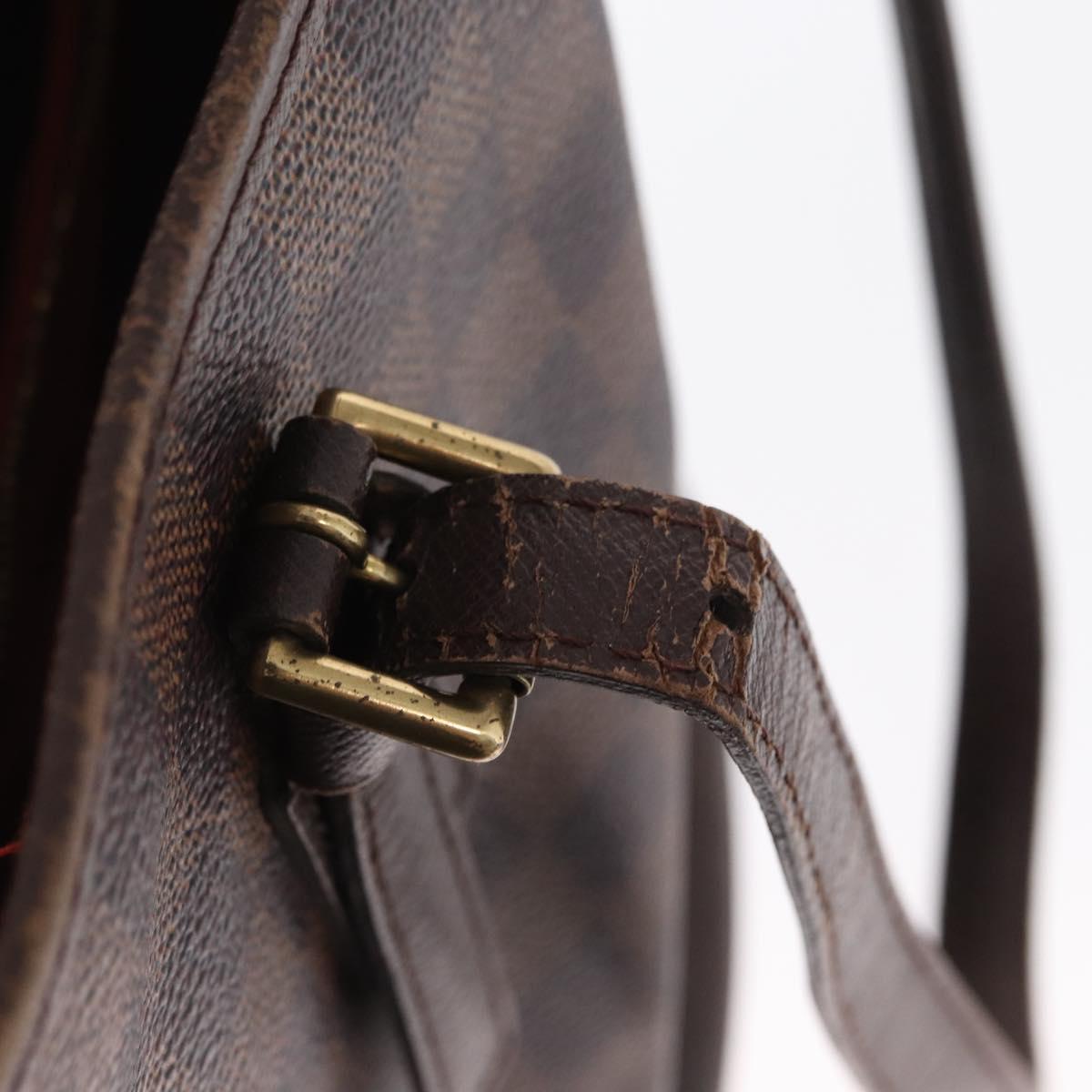 LOUIS VUITTON Damier Ebene Marais Shoulder Bag N42240 LV Auth ka1853