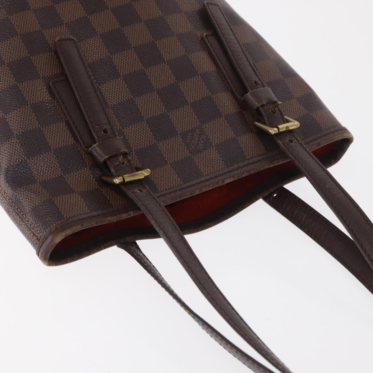 LOUIS VUITTON Damier Ebene Marais Shoulder Bag N42240 LV Auth ka1853