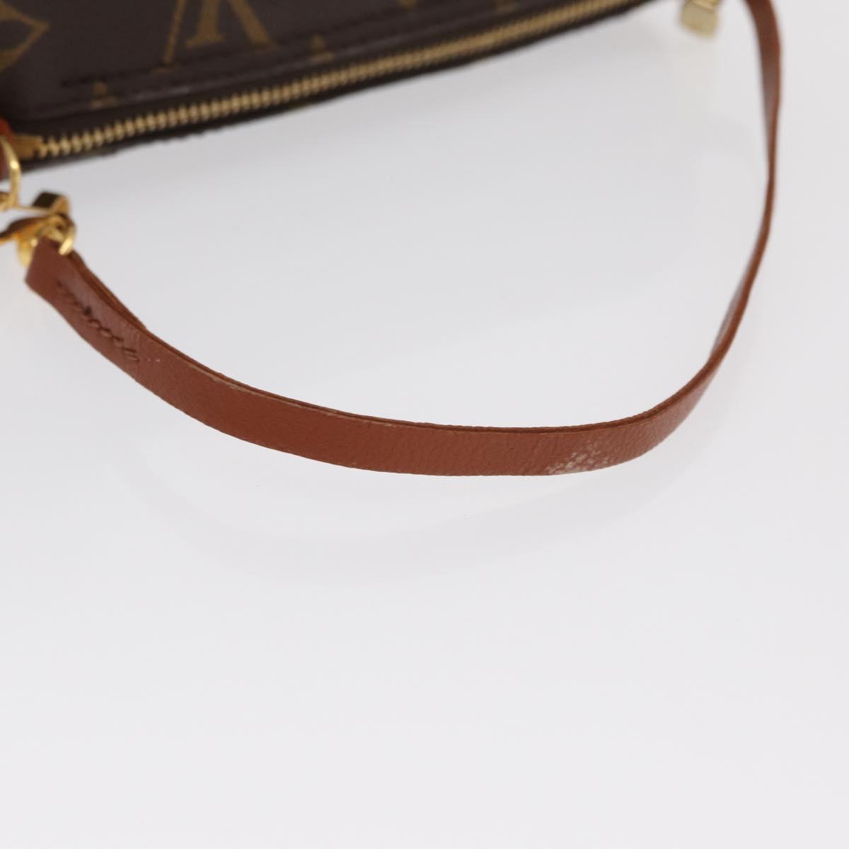LOUIS VUITTON Monogram Papillon Pouch LV Auth ka1858