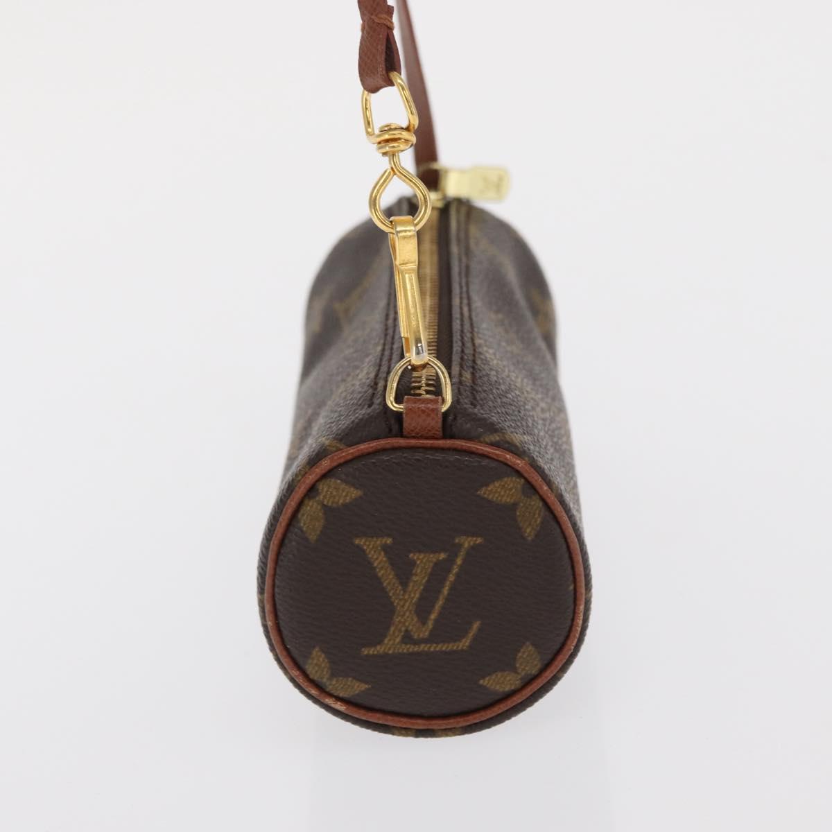 LOUIS VUITTON Monogram Papillon Pouch LV Auth ka1859
