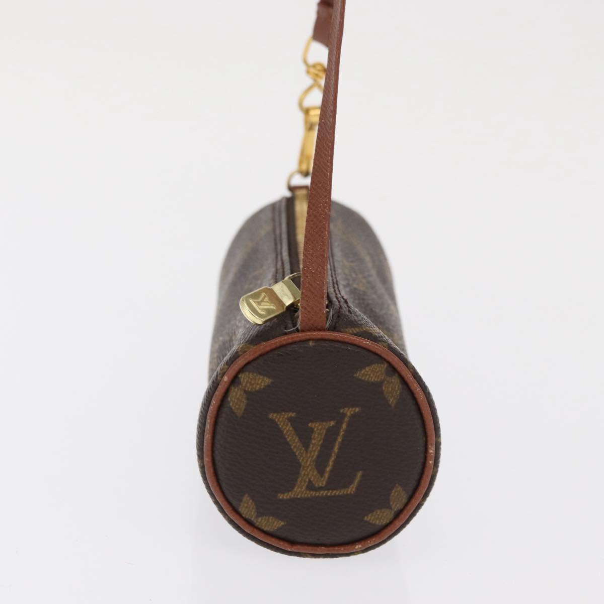 LOUIS VUITTON Monogram Papillon Pouch LV Auth ka1859