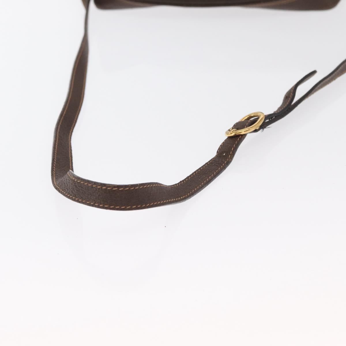 GUCCI GG Supreme Web Sherry Line Bag PVC Beige Gold 56 02 088 Auth ka1923
