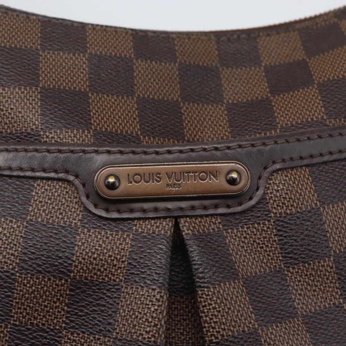 LOUIS VUITTON Damier Ebene Bloomsbury PM Shoulder Bag N42251 LV Auth ka1940