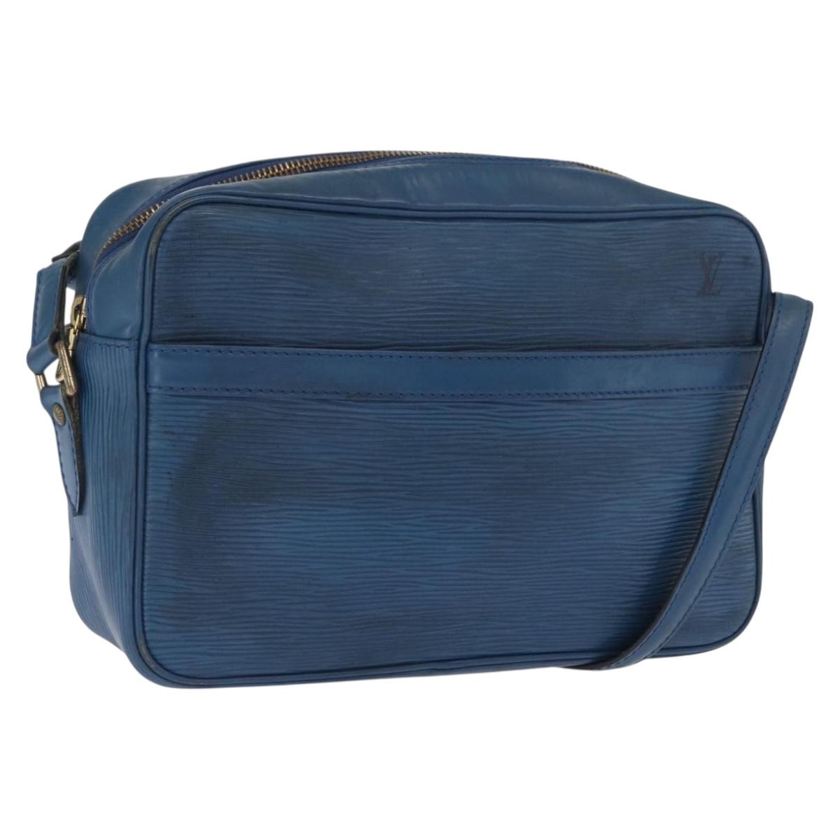 LOUIS VUITTON Epi Trocadero 27 Shoulder Bag Blue M52315 LV Auth ka1958