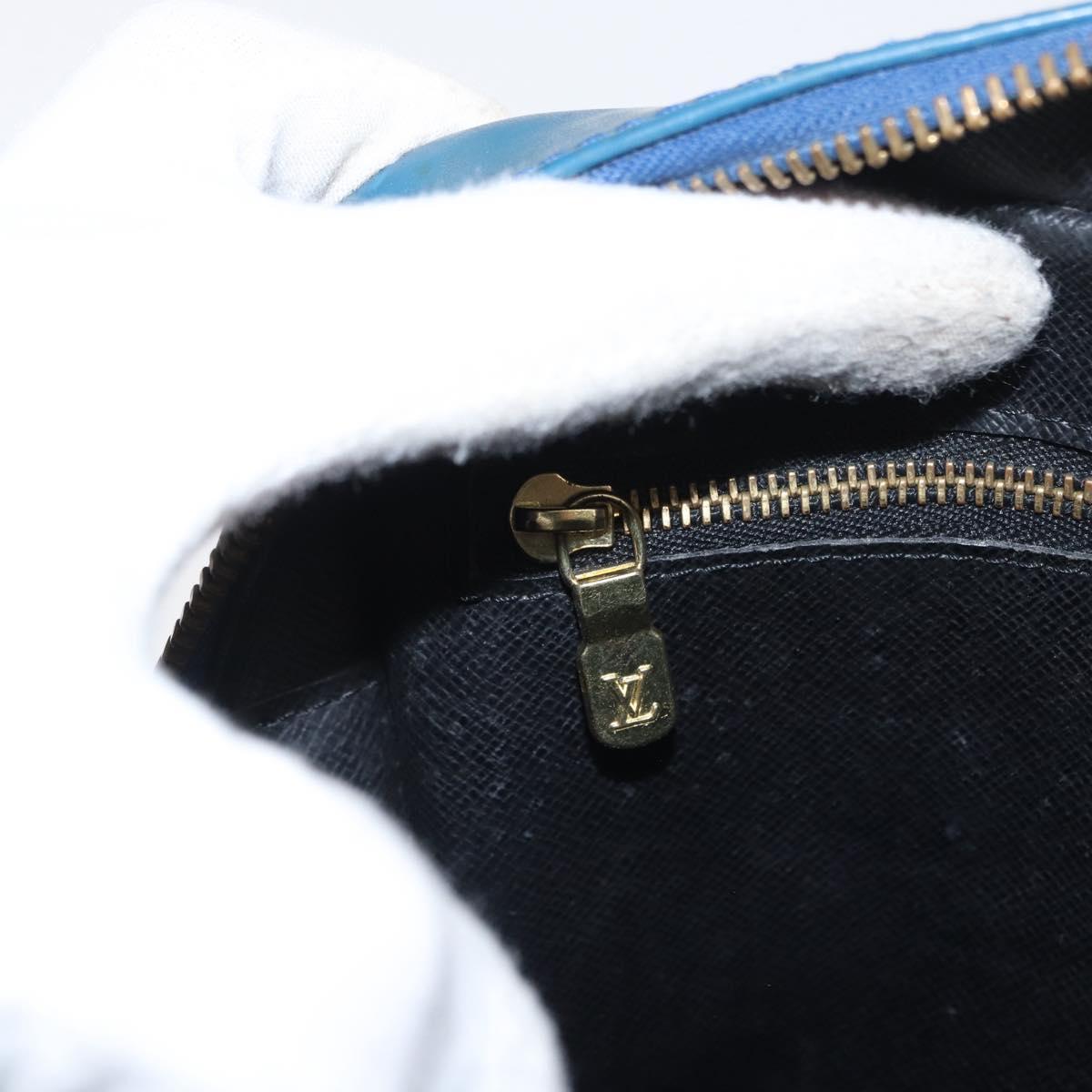 LOUIS VUITTON Epi Trocadero 27 Shoulder Bag Blue M52315 LV Auth ka1958