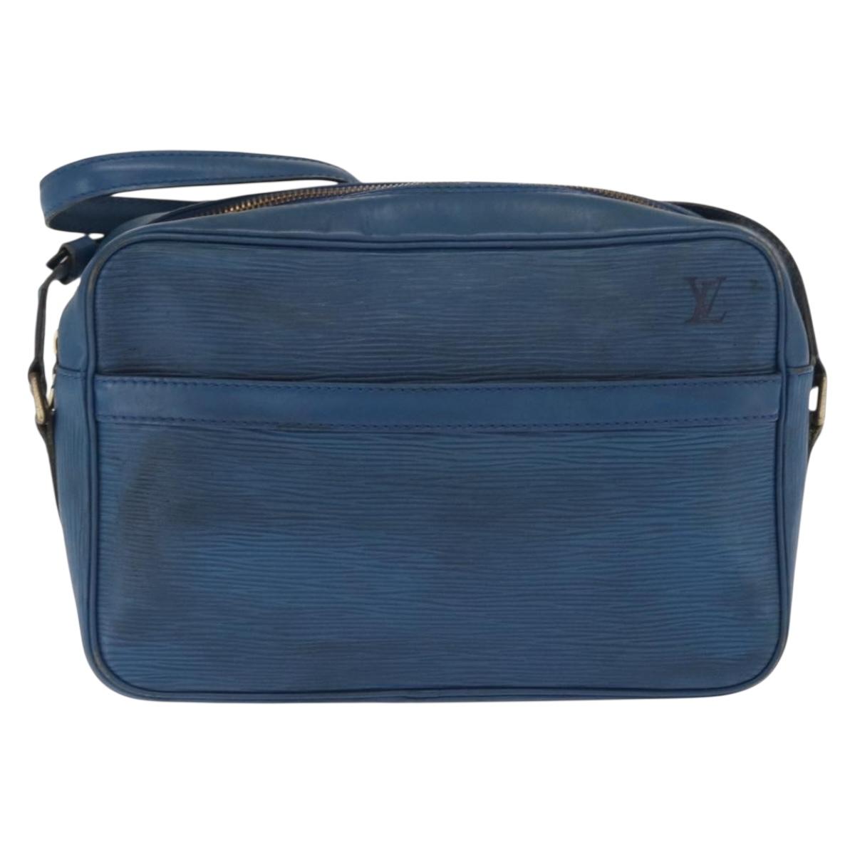 LOUIS VUITTON Epi Trocadero 27 Shoulder Bag Blue M52315 LV Auth ka1958