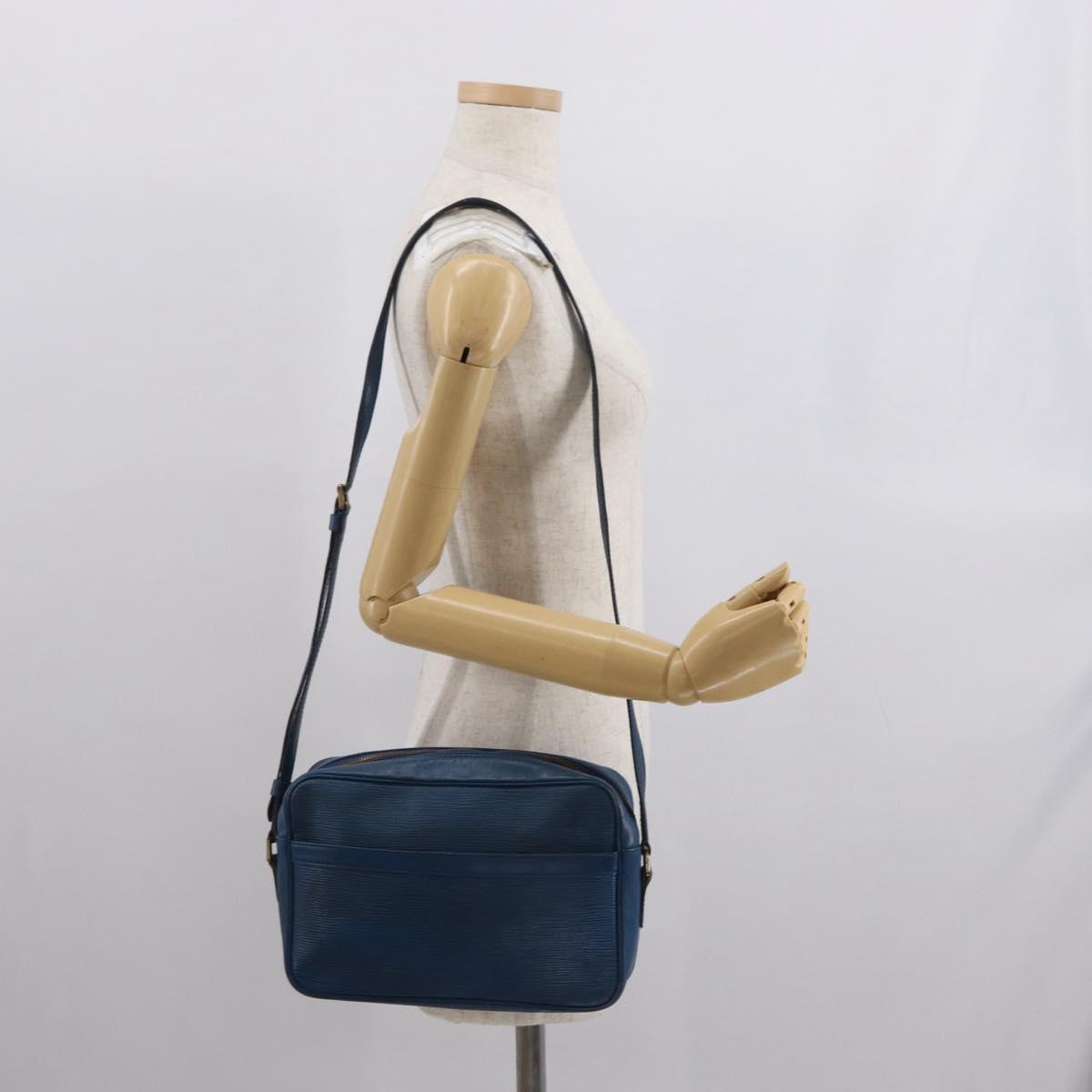 LOUIS VUITTON Epi Trocadero 27 Shoulder Bag Blue M52315 LV Auth ka1958
