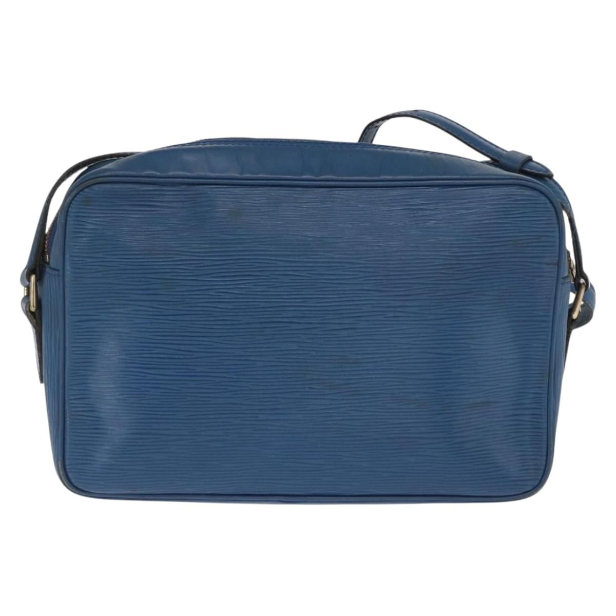 LOUIS VUITTON Epi Trocadero 27 Shoulder Bag Blue M52315 LV Auth ka1958