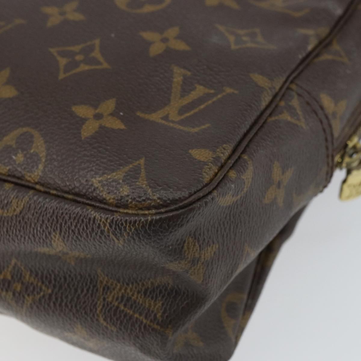 LOUIS VUITTON Monogram Trousse Toilette 28 Clutch Bag M47522 LV Auth ka1964
