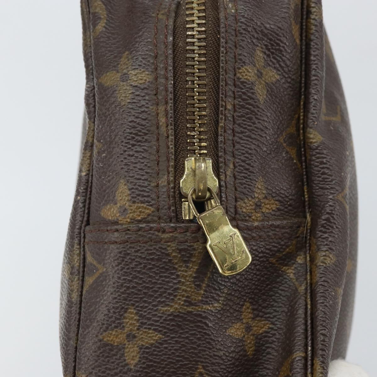 LOUIS VUITTON Monogram Trousse Toilette 28 Clutch Bag M47522 LV Auth ka1964